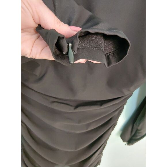 Ronny Kobo Adelheid 180$ Lightweight BODYCON Longsleeve Dress Rochet Bodice SILK - Picture 6 of 16